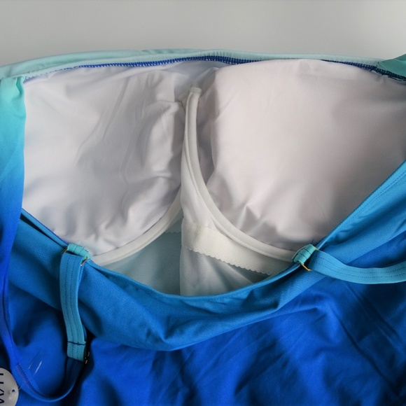 Bleu Rod Beattie NWT Blue Tankini Top - Picture 4 of 4